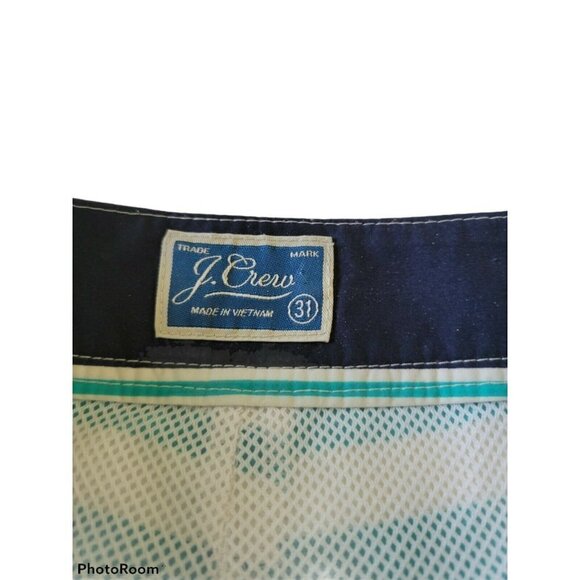 J. Crew Men's Swim Trunks Board Shorts Size 31 Lin - Picture 4 of 7